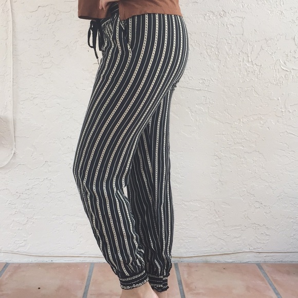Striped Boho Pants. - Picture 2 of 3